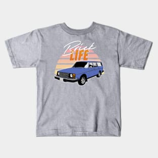 Brick Life / Volvo 240/245 Wagon Design Kids T-Shirt